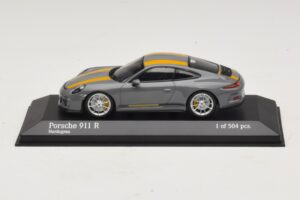 Porsche 911 991.1 R Gris Minichamps 1:43 410066232 Métal Moulé