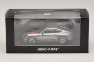 Porsche 911 991.1 R Argent Avec Bandes Orange Minichamps 1:43 410066222 Métal Moulé — image 5 sur 5
