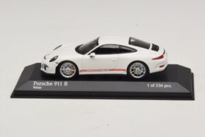 Porsche 911 991.1 R Blanc Minichamps 1:43 410066221 Métal Moulé