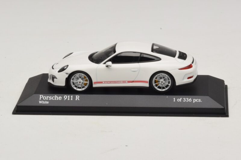 Porsche 911 991.1 R Blanc Minichamps 1:43 410066221 Métal Moulé