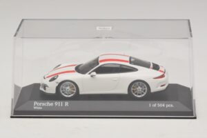 Porsche 911 991.1 R Blanc Avec Bandes Rouges Minichamps 1:43 410066220 Métal Moulé — image 5 sur 6