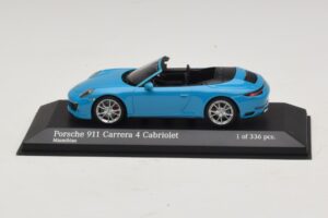 Porsche 911 991.2 Carrera 4 Cabriolet Bleu Minichamps 1:43 Porsche 911 991.2 Carrera 4 Cabriolet Bleu Minichamps 1:43 410067232 Métal Moulé