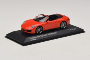 Porsche 911 991.2 Carrera 4 Cabriolet Orange Minichamps 1:43 410067231 Métal Moulé — image 2 sur 5