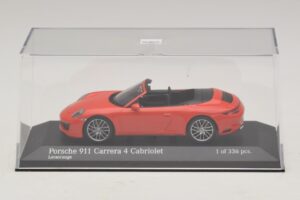 Porsche 911 991.2 Carrera 4 Cabriolet Orange Minichamps 1:43 410067231 Métal Moulé — image 4 sur 5