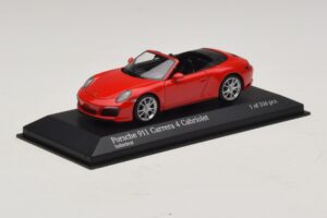 Porsche 911 991.2 Carrera 4 Cabriolet Rouge Minichamps 1:43 410067230 Métal Moulé — image 2 sur 5