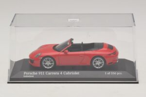 Porsche 911 991.2 Carrera 4 Cabriolet Rouge Minichamps 1:43 410067230 Métal Moulé — image 4 sur 5