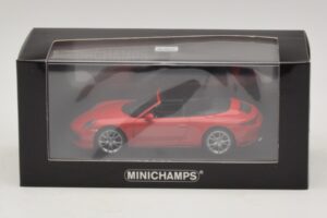 Porsche 911 991.2 Carrera 4 Cabriolet Rouge Minichamps 1:43 410067230 Métal Moulé — image 5 sur 5
