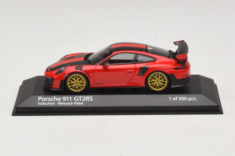 Porsche 911 991.2 GT2 RS Weissach Package Rouge Minichamps 1:43 410067221 Métal Moulé