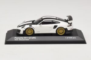 Porsche 911 991.2 GT2 RS Weissach Package Blanc Minichamps 1:43 410067222 Métal Moulé