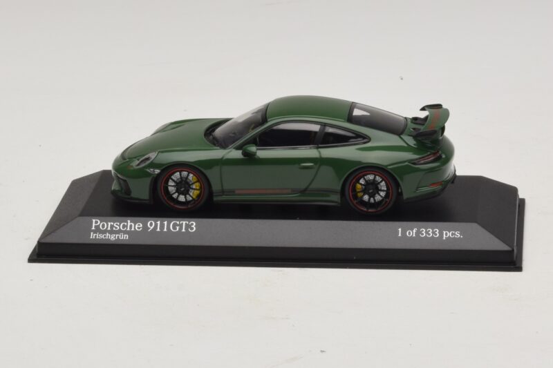Porsche 911 991.2 GT3 Vert Minichamps 1:43 410066028 Métal Moulé