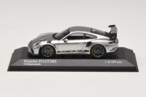 Porsche 911 991.2 GT3 RS Argent Minichamps 1:43 410067020 Métal Moulé