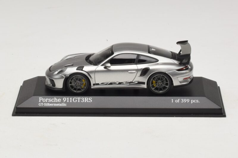 Porsche 911 991.2 GT3 RS Argent Minichamps 1:43 410067020 Métal Moulé