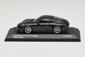 Porsche 911 991.2 GT3 Touring Noir Métallisé Minichamps 1:43 410067424 Métal Moulé