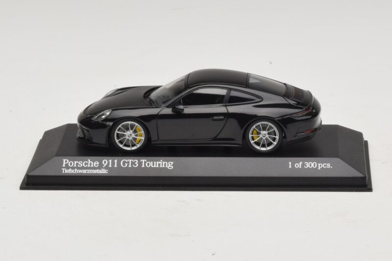 Porsche 911 991.2 GT3 Touring Noir Métallisé Minichamps 1:43 410067424 Métal Moulé