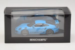 Porsche 911 991 GT3 RS Bleu Minichamps 1:43 410063222 Métal Moulé — image 5 sur 5