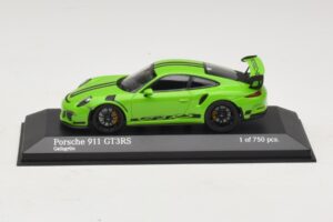 Porsche 911 991 GT3 RS Vert Minichamps 1:43 410063224 Métal Moulé