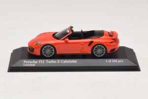 Porsche 911 991 Turbo S Cabriolet Orange Minichamps 1:43 Porsche 911 991 Turbo S Cabriolet Orange Minichamps 1:43 410067181 Métal Moulé