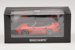 Porsche 911 991 Turbo S Cabriolet Orange Minichamps 1:43 410067181 Métal Moulé — image 5 sur 5