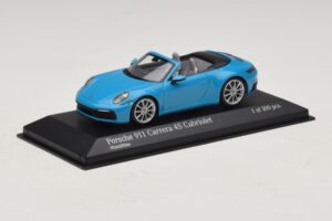 Porsche 911 992 Carrera 4S Cabriolet Bleu Minichamps 1:43 410069332 Métal Moulé — image 2 sur 5