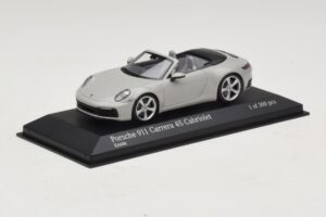 Porsche 911 992 Carrera 4S Cabriolet Gris Minichamps 1:43 410069331 Métal Moulé — image 2 sur 5