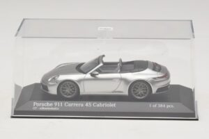 Porsche 911 992 Carrera 4S Cabriolet Argent Minichamps 1:43 410069330 Métal Moulé — image 4 sur 5
