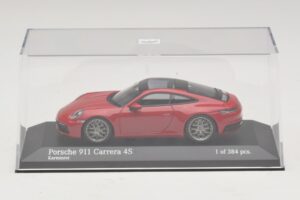 Porsche 911 992 Carrera 4S Rouge Minichamps 1:43 410069321 Métal Moulé — image 4 sur 5