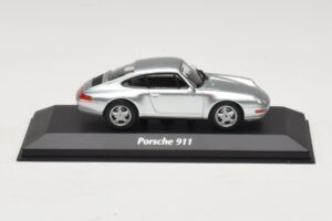 Porsche 911 993 Argent Maxichamps 1:43 940063001 Métal Moulé