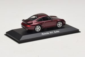 Porsche 911 993 Turbo Rouge Métallisé Maxichamps 1:43 940069200 Métal Moulé — image 2 sur 5