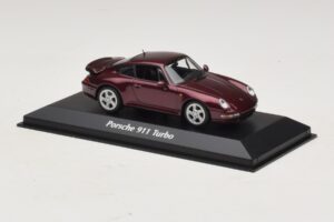 Porsche 911 993 Turbo Rouge Métallisé Maxichamps 1:43 940069200 Métal Moulé — image 3 sur 5
