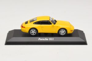Porsche 911 993 Jaune Maxichamps 1:43 940063000 Métal Moulé