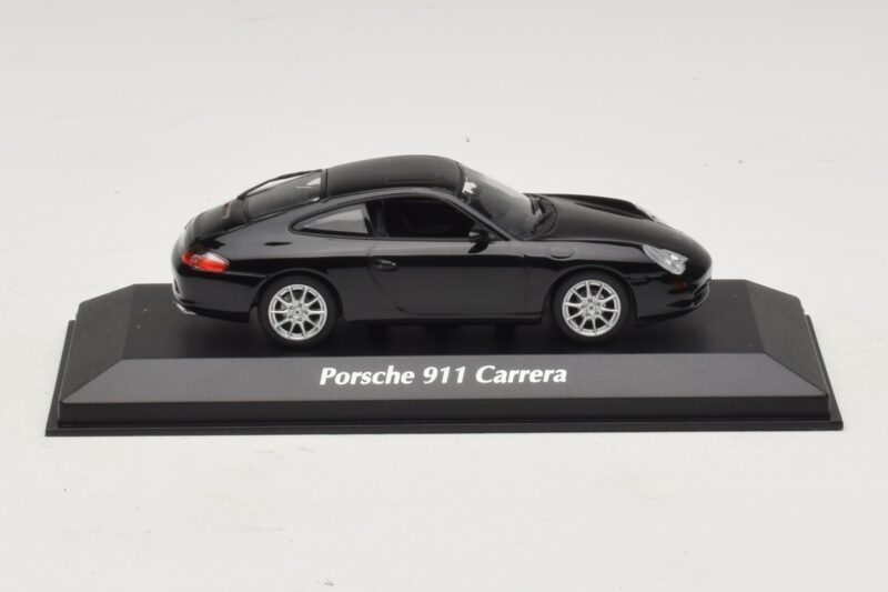 Porsche 911 996 Carrera Noir Maxichamps 1:43 940061020 Métal Moulé
