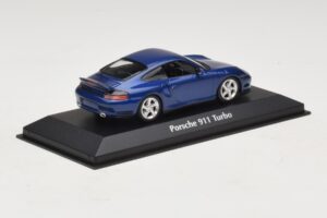 Porsche 911 996 Turbo Blue Metallic Maxichamps 1:43 940069301 Métal Moulé — image 2 sur 5