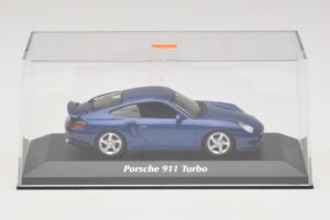 Porsche 911 996 Turbo Blue Metallic Maxichamps 1:43 940069301 Métal Moulé — image 4 sur 5