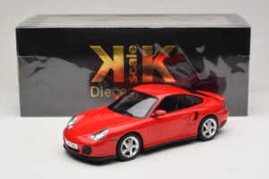Porsche 911 996 Turbo Rouge KK-Scale 1:18 KKDC181474 Métal Moulé — image 6 sur 6
