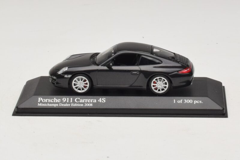 Porsche 911 997 Carrera 4S Gris Métallisé Minichamps 1:43 403066430 Métal Moulé