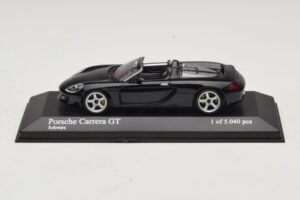 Porsche Carrera GT Noir Minichamps 1:43 430060230 Métal Moulé