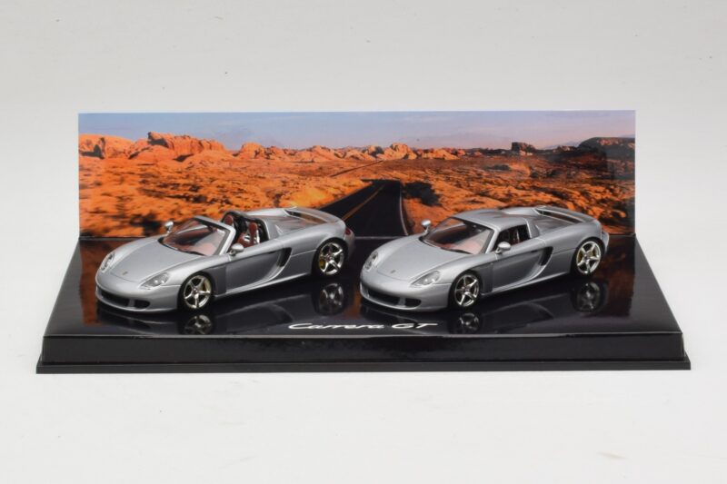 Porsche Carrera GT Spider & Coupé Coffret Argent Minichamps 1:43 WAP02010314 Métal Moulé