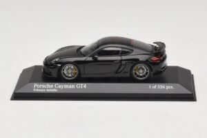 Porsche Cayman GT4 981 Black Metallic Minichamps 1:43 410066121 Métal Moulé