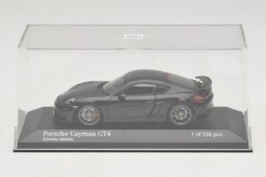 Porsche Cayman GT4 981 Black Metallic Minichamps 1:43 410066121 Métal Moulé — image 4 sur 5
