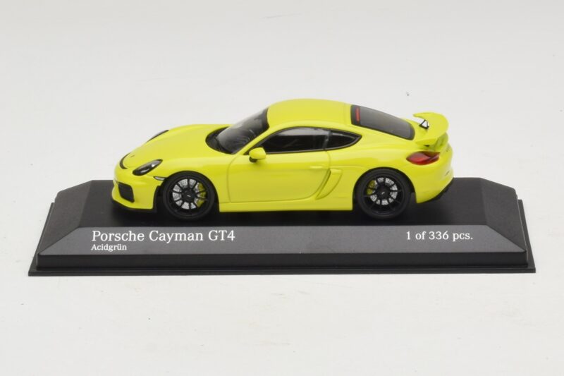 Porsche Cayman GT4 981 Vert Minichamps 1:43 Porsche Cayman GT4 981 Vert Minichamps 1:43 410066122 Métal Moulé