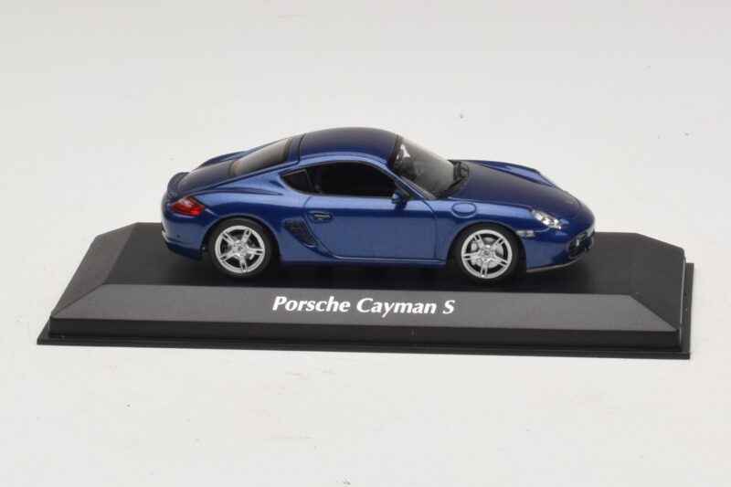 Porsche Cayman S 987 Bleu Métallisé Maxichamps 1:43 940065621 Métal Moulé