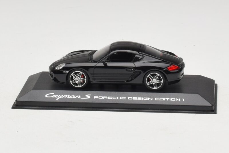 Porsche Cayman S 987 Porsche Design Edition 1 Noir Minichamps 1:43 400065622 Métal Moulé