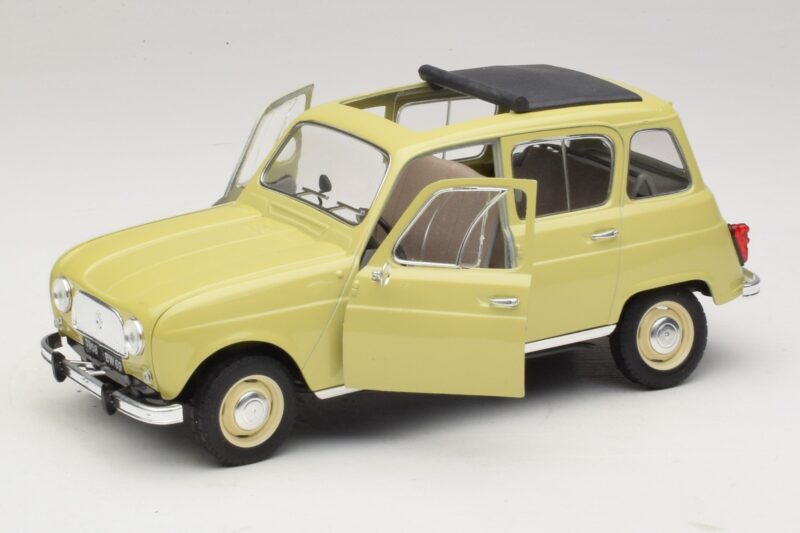 Renault 4L Jaune Solido 1:18 8062 Métal Moulé
