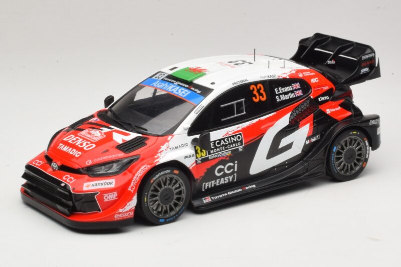 Toyota GR Yaris Rally1 #33 E. Evans / S. Martin Rally Monte Carlo 2026 IXO 1:18 18RMC269B Métal Moulé