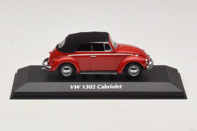 Volkswagen 1302 Cabriolet Rouge Maxichamps 1:43 940055031 Métal Moulé