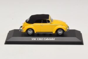 Volkswagen 1302 Cabriolet Jaune Maxichamps 1:43 940055030 Métal Moulé
