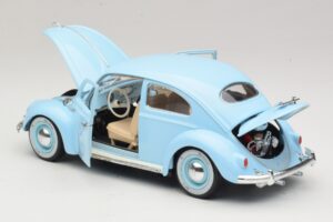 Volkswagen Coccinelle Bleu Bburago 1:18 3381 Métal Moulé — image 5 sur 8