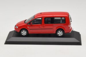 Volkswagen Caddy 2K Bus Rouge Minichamps 1:43 CADDY009 Métal Moulé