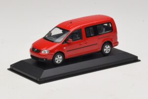Volkswagen Caddy 2K Bus Rouge Minichamps 1:43 CADDY009 Métal Moulé — image 2 sur 5