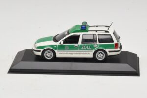 Volkswagen Golf Mk4 Variant Polizei Minichamps 1:43 430056090 Métal Moulé